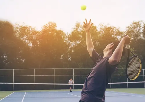 serving in tennis